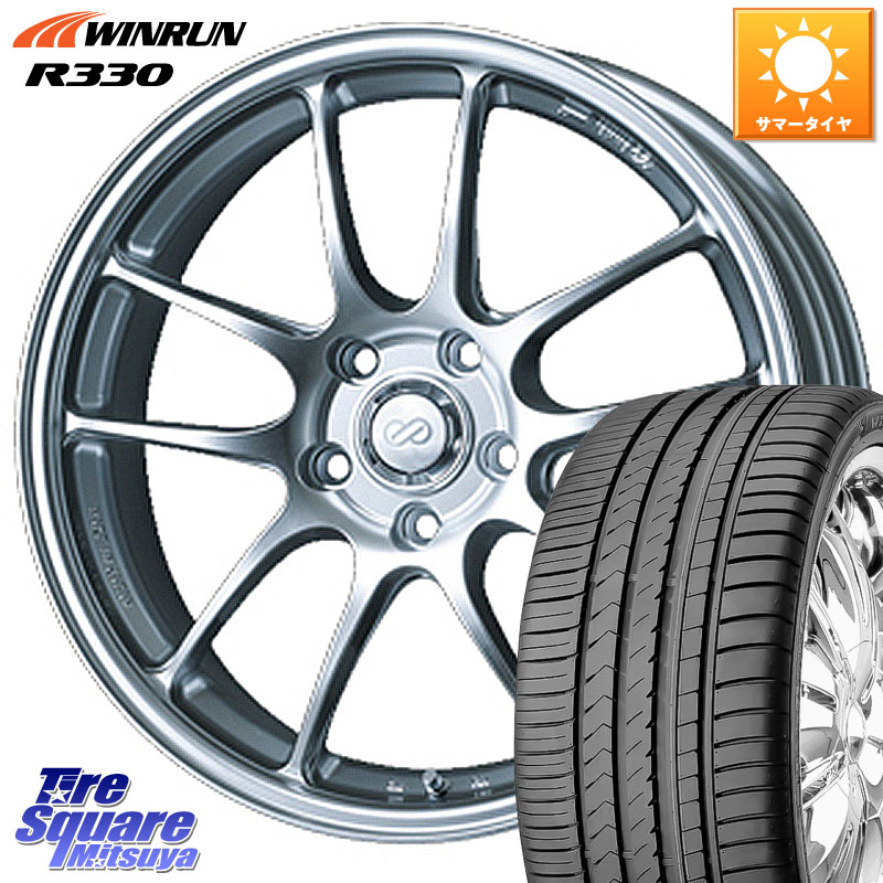 ENKEI エンケイ PerformanceLine PF01 ホイール 18 X 8.0J +50 5穴 114.3 WINRUN R330 サマータイヤ 245/40R18 WRX S4(VBH)