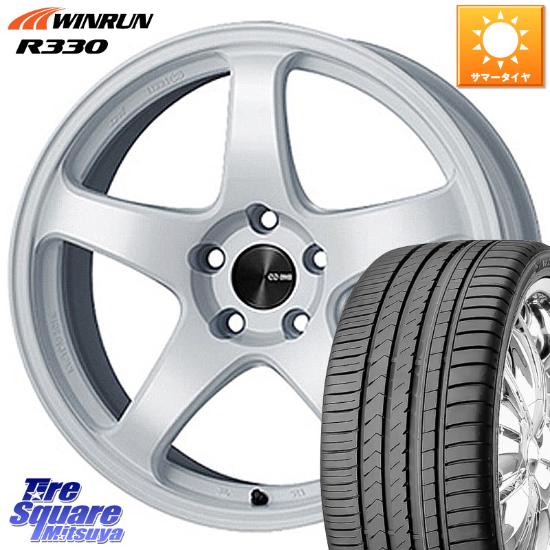 ENKEI エンケイ PerformanceLine PF05 WH 17インチ 17 X 7.0J +45 4穴 100 WINRUN R330 サマータイヤ 215/40R17 86,735円