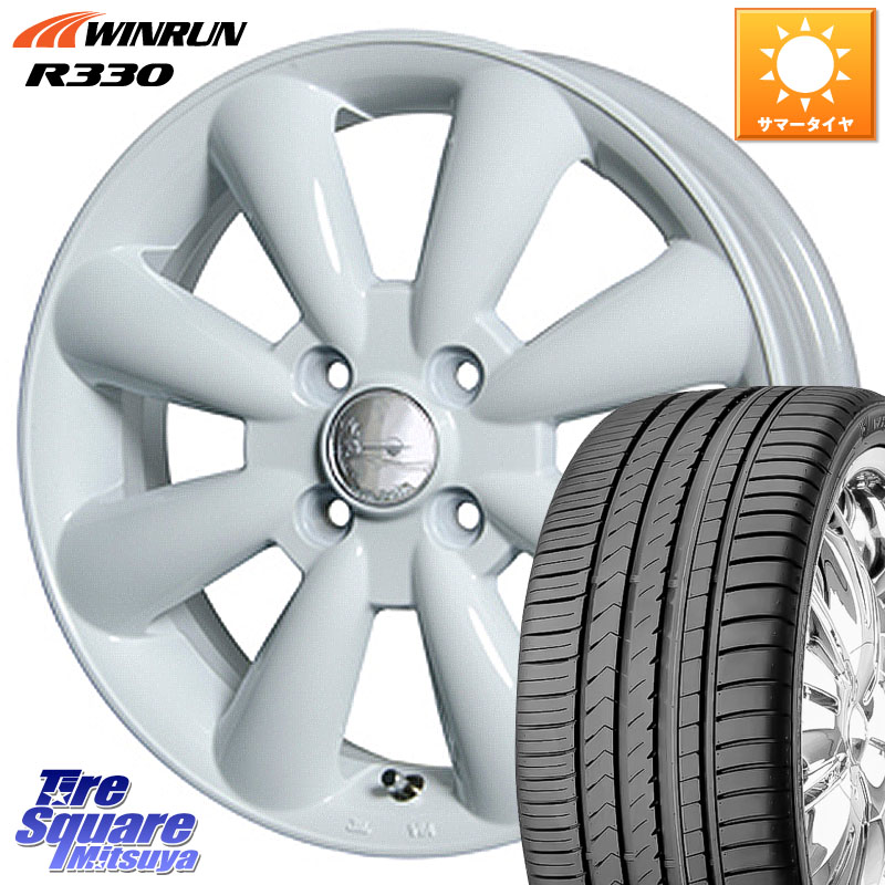 HotStuff ララパーム KC-8 lala Palm KC8 WH ホイール 15インチ 15 X 5.0J +45 4穴 100 WINRUN R330 サマータイヤ 165/50R15