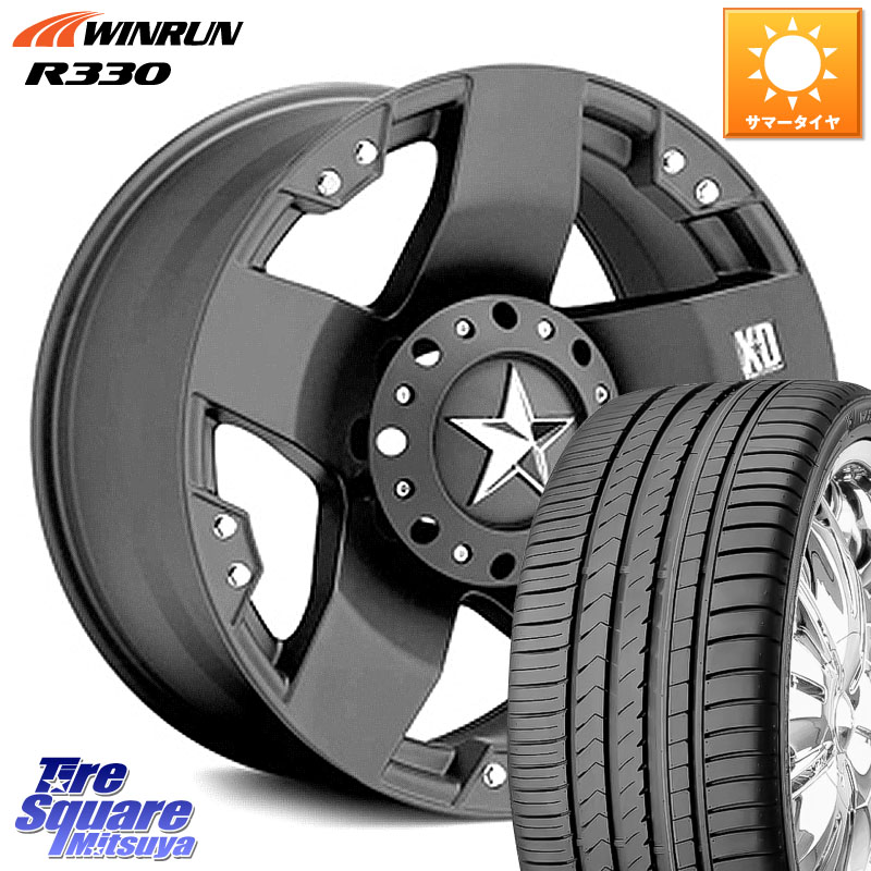 WINRUN R330 サマータイヤ 225/50R17KMC XD775ROCKSTAR ホイール 17インチ ロックスター 17X8.0J 35 5穴 114.3｜タイヤスクエアミツヤ