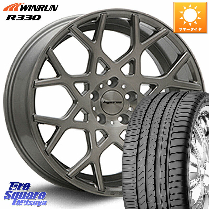 MLJ huperion ハイペリオン CVZ ホイール 19インチ 19 X 8.5J +45 5穴 114.3 WINRUN R330 サマータイヤ 245/45R19 T32エクストレイル デリカD:5 SL系フォレスター