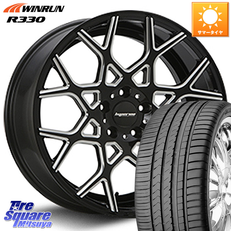 MLJ huperion ハイペリオン CVZ ホイール 19インチ 19 X 8.5J +45 5穴 114.3 WINRUN R330 サマータイヤ 225/40R19
