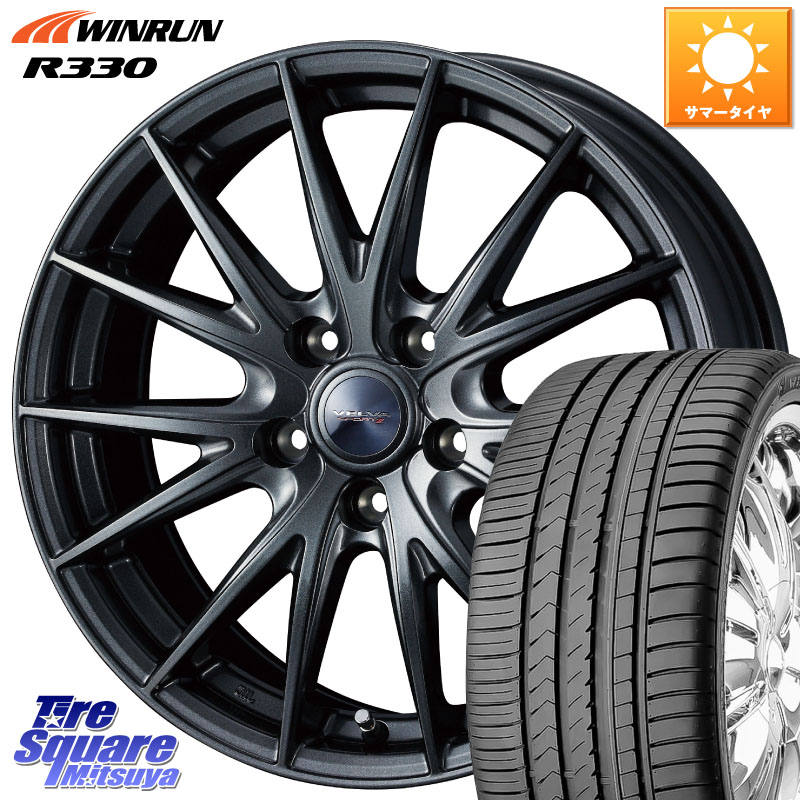 WINRUN R330 サマータイヤ 225/45R18WEDS ウェッズ ヴェルヴァ スポルト2 ホイール 18インチ 18X8.0J 35 5穴 114.3 クラウンマジェスタ インサイト|タイヤスクエアミツヤ
