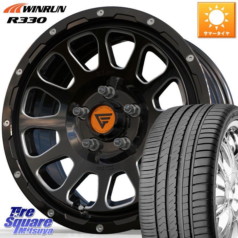DELTA FORCE デルタフォース オーバル 16インチ 16 X 7.0J +35 5穴 114.3 WINRUN R330 サマータイヤ 205/55R16 GRヤリスRSノーマルキャリパー