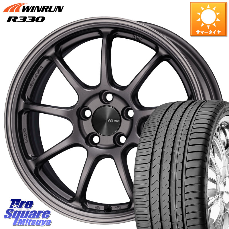 WINRUN R330 サマータイヤ 195/50R16ENKEI PerformanceLine PF09 ホイール 16インチ 16X6.5J 38 5穴 100 シエンタ|タイヤスクエアミツヤ