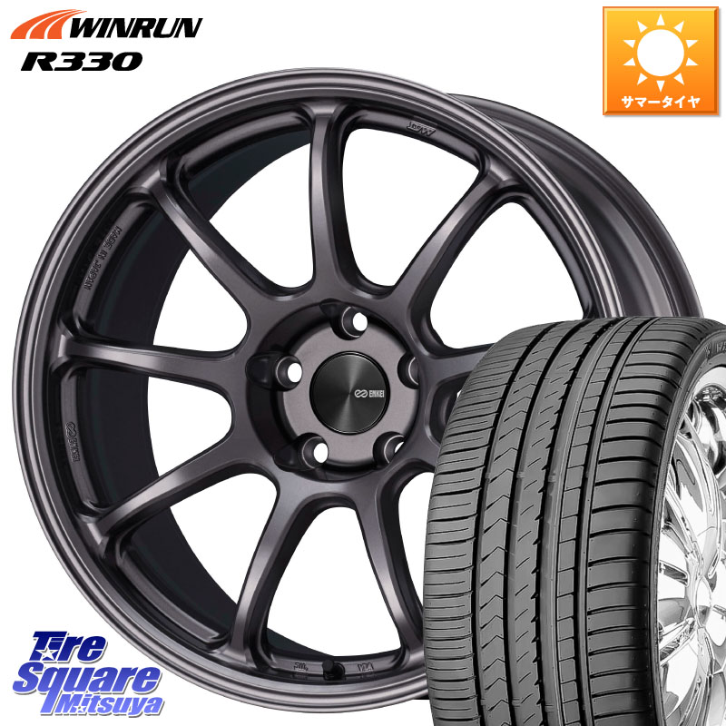 ENKEI PerformanceLine PF09 ホイール 4本 18インチ 18 X 8.5J +45 5穴 100 WINRUN R330 サマータイヤ 215/40R18 210・A10系カローラ BRZ・86・GR86ローダウン車