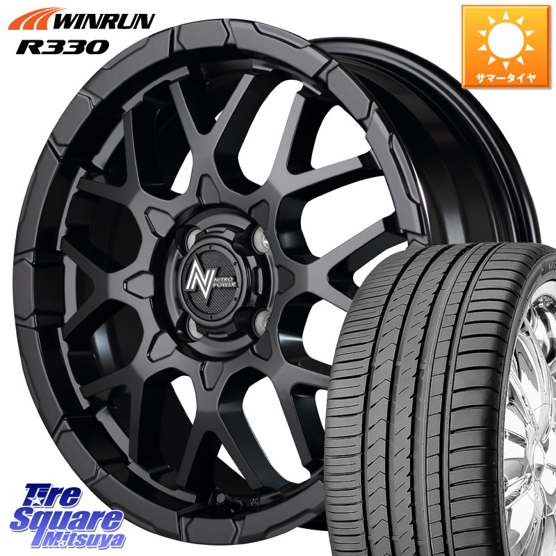 MANARAY 【欠品次回7月下-8月上旬予定】MID ナイトロパワー M28 BULLET KC 16インチ 16 X 6.0J +40 4穴 100 WINRUN R330 サマータイヤ 165/50R16 ミラージュ