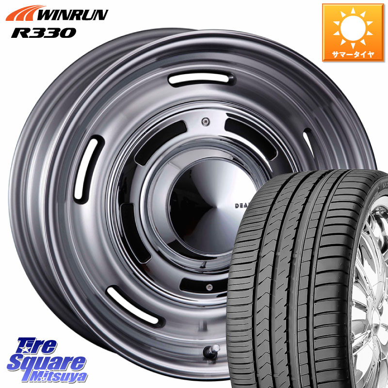 WINRUN R330 サマータイヤ 195/55R16CRIMSON ディーン クロスカントリー グレー 16インチ 16X6.0J 42 4穴 100 ノート NOTE 日産 ブルーバードシルフィ 日産 キューブ CUBE 日産 アクア MAZDA2 マツダ2(デミオ) カローラフィールダー カローラアクシオ|タイヤスクエアミツヤ