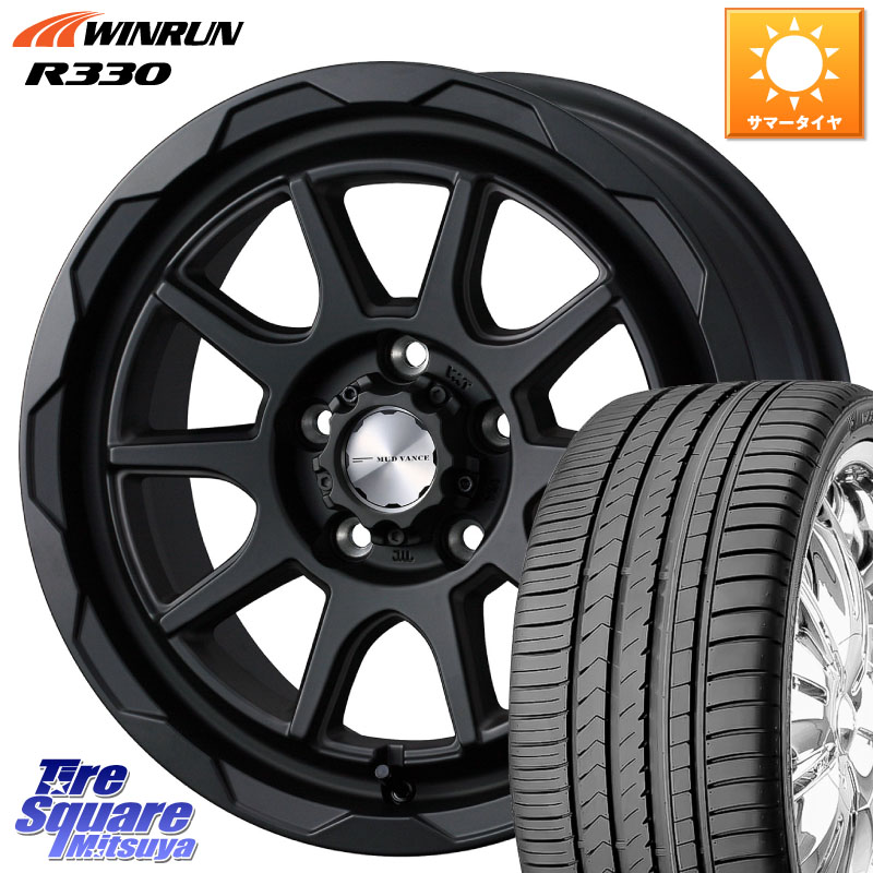 WEDS 【欠品次回4月中旬】 マッドヴァンス 06 MUD VANCE 06 ウエッズ 16インチ 16 X 7.0J +38 5穴 114.3 WINRUN R330 サマータイヤ 205/55R16 GRヤリスRSノーマルキャリパー
