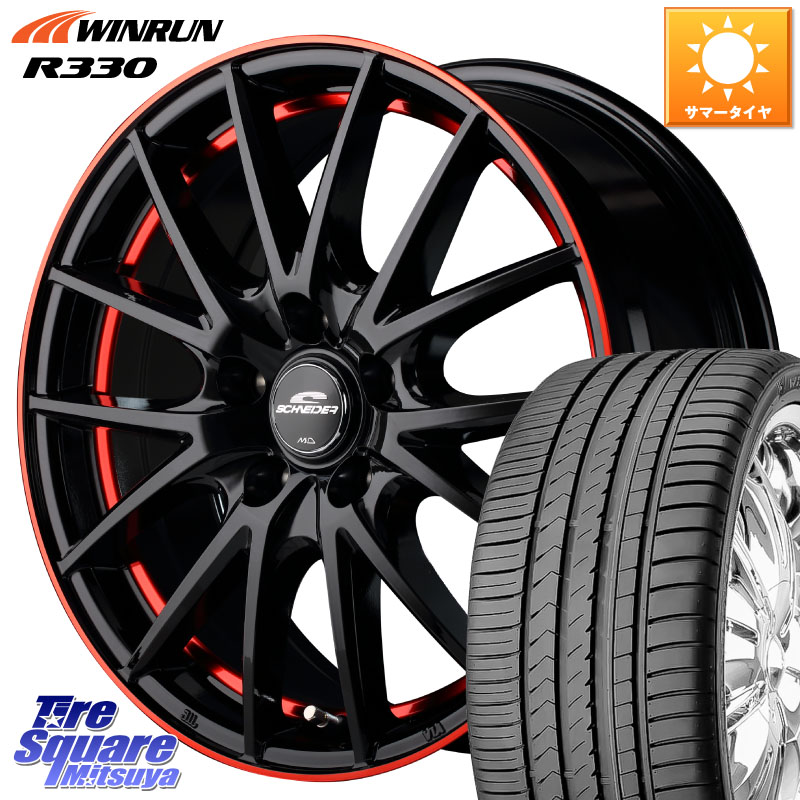 MANARAY MID SCHNEIDER シュナイダー RX27 17インチ 17 X 7.0J +38 5穴 114.3 WINRUN R330 サマータイヤ 195/45R17