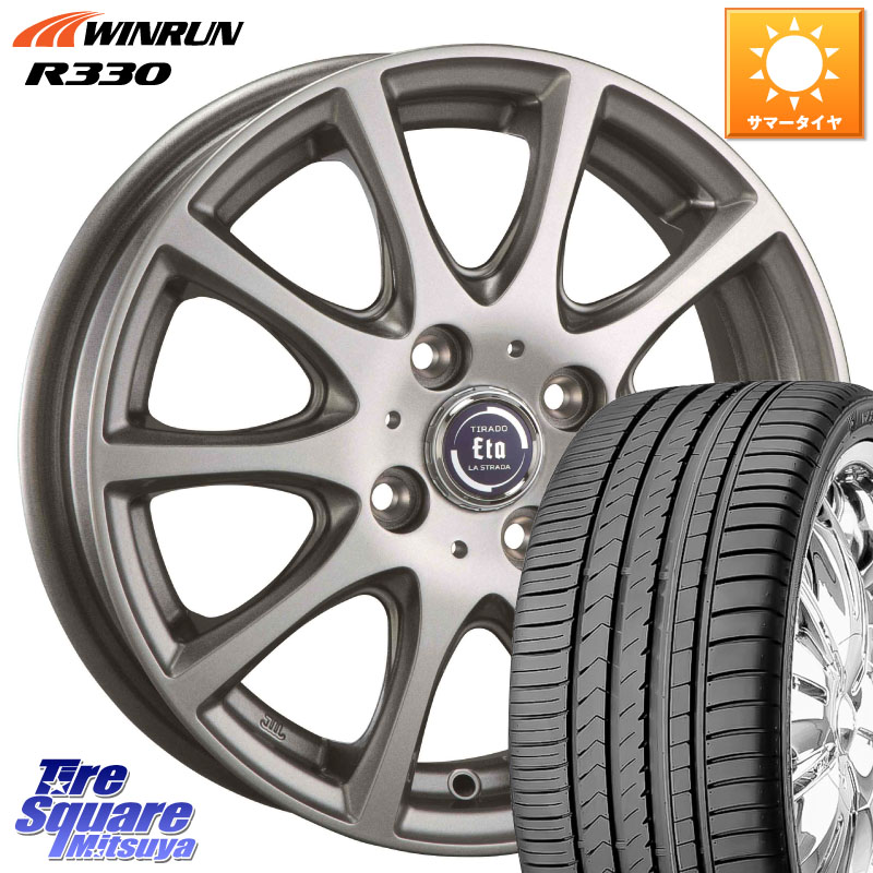 WINRUN R330 サマータイヤ 195/55R16阿部商会 ティラード イータ 16X6.0J 42 4穴 100 ノート NOTE 日産 ブルーバードシルフィ 日産 キューブ CUBE 日産 アクア MAZDA2 マツダ2(デミオ) カローラフィールダー カローラアクシオ|タイヤスクエアミツヤ