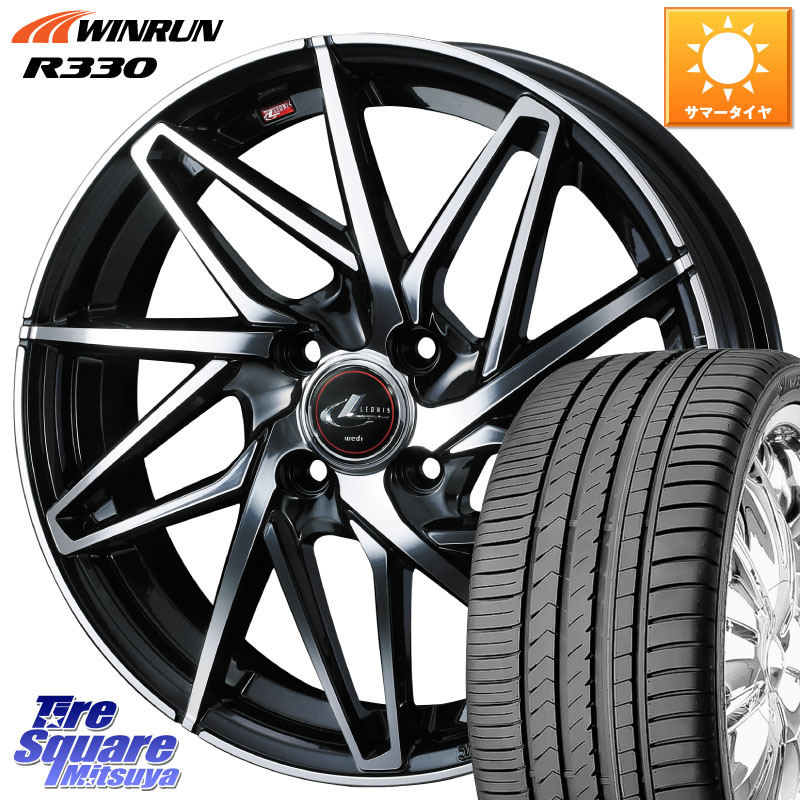 WEDS 40576 レオニス LEONIS IT PBMC 16インチ 16 X 6.0J +50 4穴 100 WINRUN R330 サマータイヤ 195/45R16 K13マーチ
