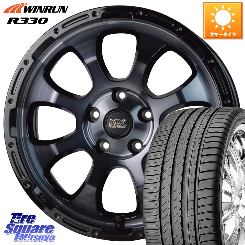 HotStuff マッドクロス GRACE グレイス BKC 5H 在庫● ホイール 17インチ ★サマーセール★ 17 X 7.0J +38 5穴 114.3 WINRUN R330 サマータイヤ 225/50R17