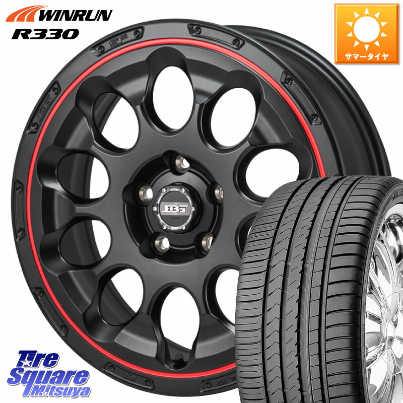 WINRUN R330 サマータイヤ 215/40R17Japan三陽 ボトムガルシア CHRONO クロノ BKRED 17X7.0J 45 5穴 114.3|タイヤスクエアミツヤ