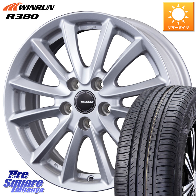 KOSEI クレイシズVS6 QRA521Sホイール 15 X 6.0J +45 5穴 114.3 WINRUN R380 サマータイヤ 185/60R15