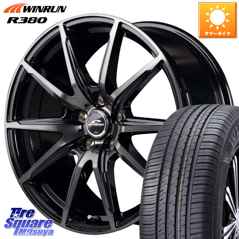MANARAY MID SCHNEIDER シュナイダー DR-02 18インチ 18 X 8.0J +35 5穴 114.3 WINRUN R380 サマータイヤ 225/60R18