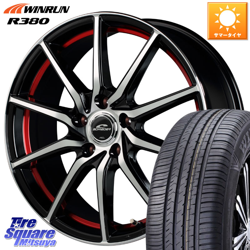WINRUN R380 サマータイヤ 225/60R17MANARAY MID SCHNEIDER RX810 レッド ホイール 17インチ 17X7.0J 48 5穴 114.3 E52エルグランド ZR-V SL系フォレスター レイバック SK系フォレスター RAV4 20系｜タイヤスクエアミツヤ 68,981円