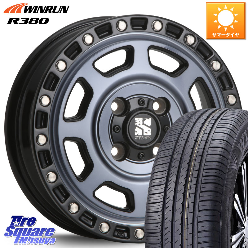 MLJ XJ07 XTREME-J 4H IND エクストリームJ 13インチ 13 X 4.0J +43 4穴 100 WINRUN R380 サマータイヤ 155/70R13 ハイゼット アゲトラCustom車用※軽自動車専用ホイール※ 56,844円