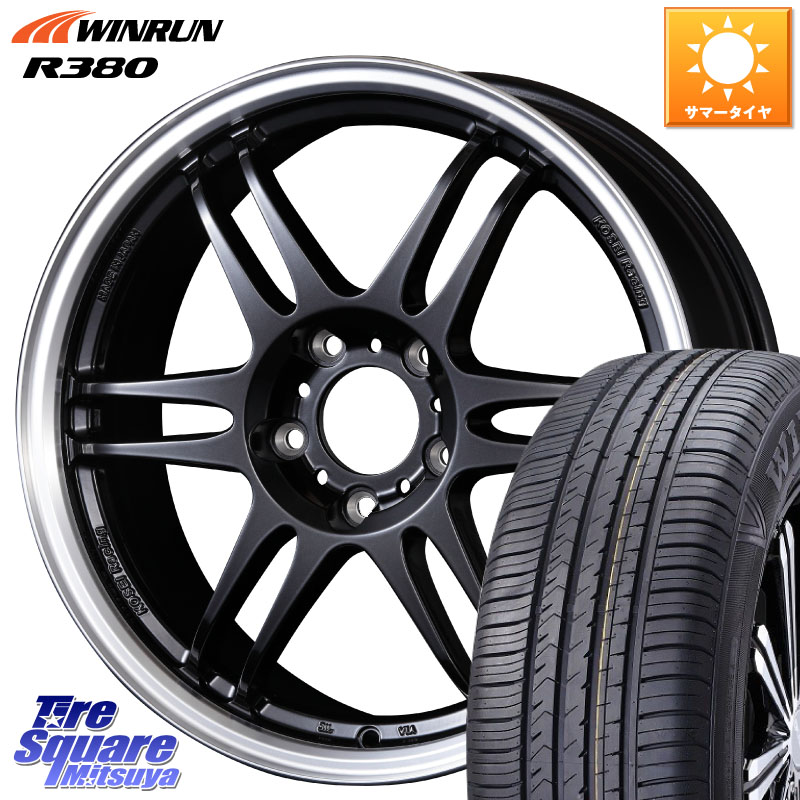 WINRUN R380 サマータイヤ 215/60R17KOSEI 軽量 K-1 Racing.REV K1 レーシング ドット レヴ 17X7.0J 48 5穴 114.3 C-HR カローラクロス E52エルグランド ZR-V RV系ヴェゼル RC系オデッセイ後期 CX-30 MX-30 エスティマハイブリッド エスティマ RVR｜タイヤスクエアミツヤ