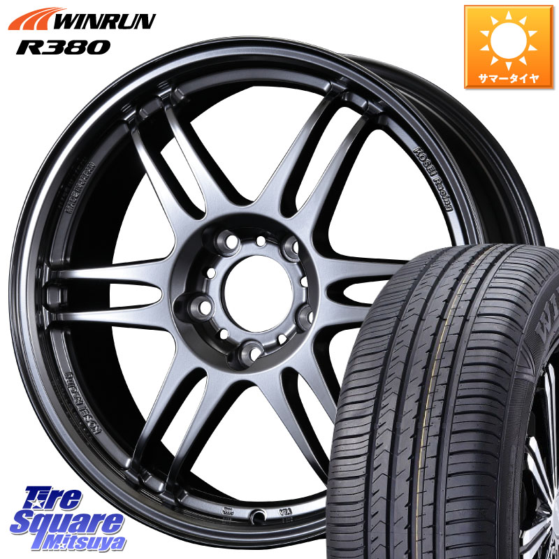 KOSEI 軽量 K-1 Racing.REV K1 レーシング ドット レヴ 17 X 7.0J +48 5穴 114.3 WINRUN R380 サマータイヤ 215/60R17 C-HR 50系エスティマ 10系カローラクロス E52エルグランド ZR-V RV系ヴェゼル RC系オデッセイ後期 CX-30 MX-30