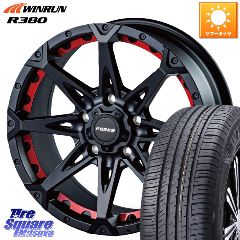FORCE フォース DENALI デナリー BK 17インチ 17 X 7.5J +38 5穴 114.3 WINRUN R380 サマータイヤ 215/60R17 10系カローラクロス 20系アルファード