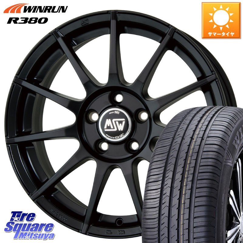 MSW by OZ MSW85-2 ホイール 15インチ 15 X 6.0J(VW POLO AW) +38 5穴 100 WINRUN R380 サマータイヤ 185/65R15 フォルクスワーゲン POLO ポロ(AW)
