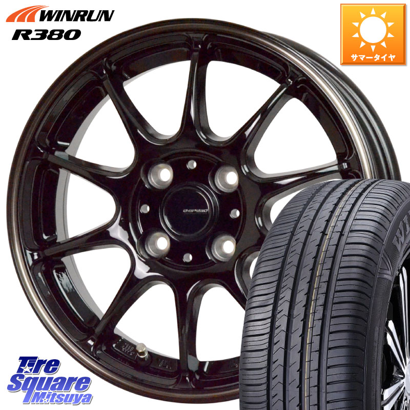 HotStuff G・SPEED P-07 ジー・スピード ホイール 14インチ 14 X 4.5J +45 4穴 100 WINRUN R380 サマータイヤ 165/65R14 デリカミニ4WD キャスト[アクティバ] ハスラー ピクシスジョイ[Cグレード] ハイゼット アゲトラCustom車用※軽自動車専用ホイール※