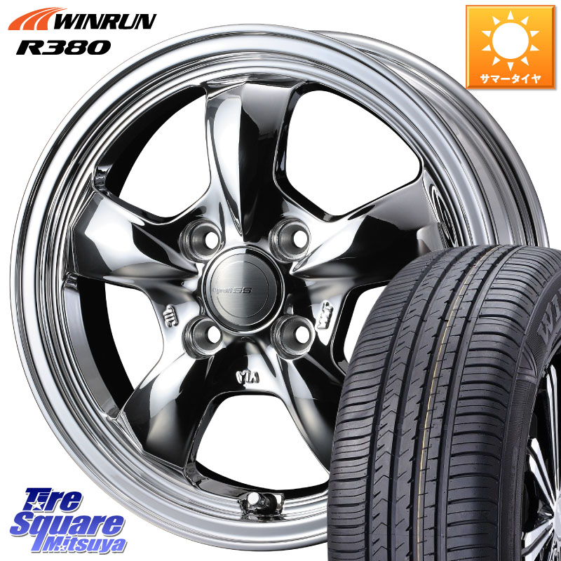 WINRUN R380 サマータイヤ 175/70R14WEDS 41112 GYRAFT 5S グラフト SPT ホイール 14インチ 14X4.5J 45 4穴 100 Mx27/37/47Sソリオ・MB37SデリカD2 デリカD:2 D2|タイヤスクエアミツヤ