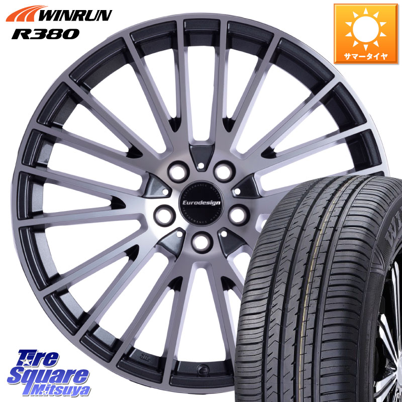 WINRUN R380 サマータイヤ 225/60R17阿部商会 Eurodesign CALWER ホイール 17インチ 17X7.5J(AUDI A6 D2D) 42 5穴 112 アウディ A6 F2系｜タイヤスクエアミツヤ