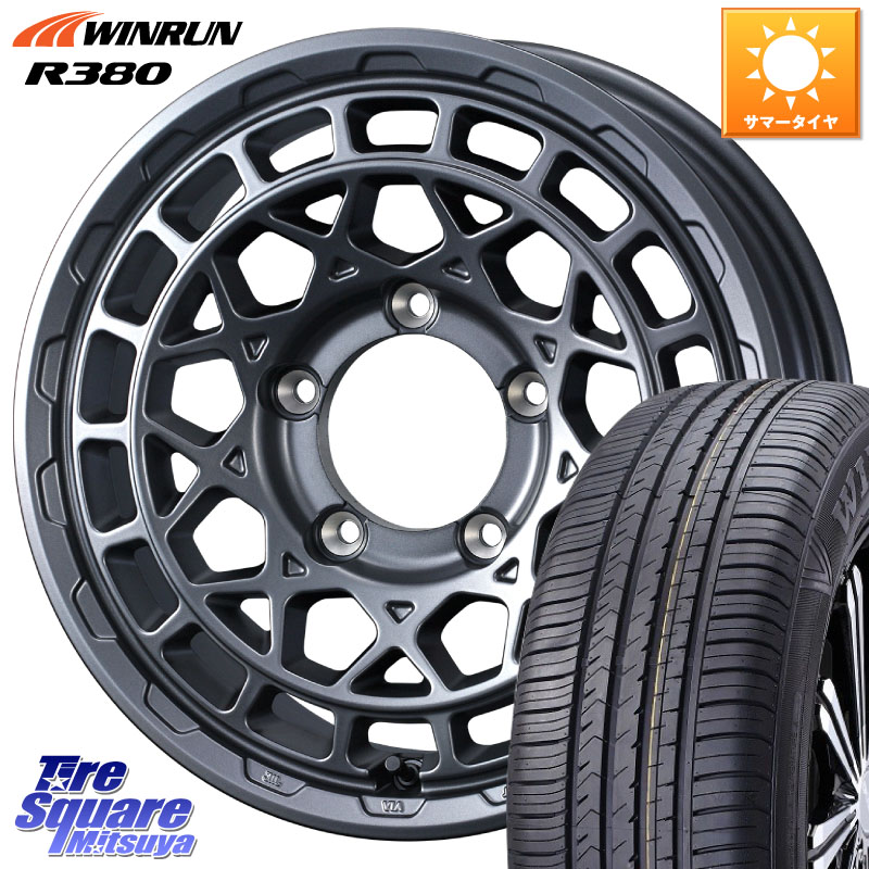 WEDS MUDVANCE X TYPE M ※インセット-5 ホイール 16インチ マッドヴァンス 16 X 6.0J +0 5穴 139.7 WINRUN R380 サマータイヤ 215/65R16 ジムニー専用(要オーバーフェンダー等) ジムニ-シエラ・ノマド(カスタム)