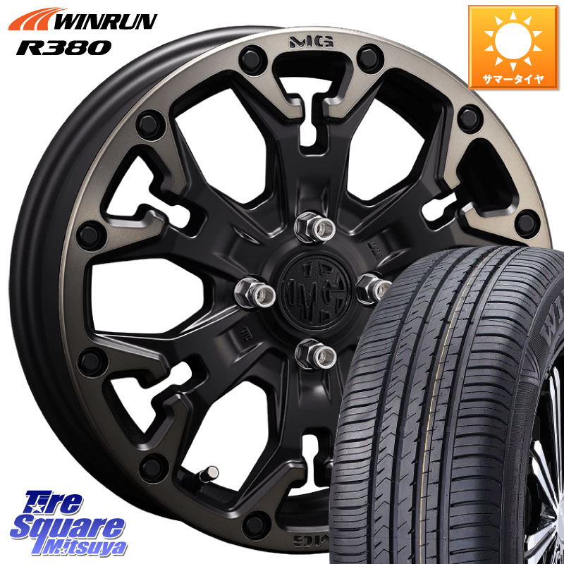 WINRUN R380 サマータイヤ 165/60R14CRIMSON MG GOLEM Jr ホイール 14インチ 14X4.5J 43 4穴 100 トッポBJ エブリイ ワゴン|タイヤスクエアミツヤ