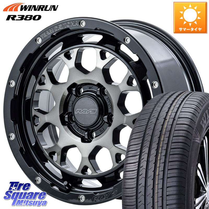 RAYS 【欠品次回9~10月】 TEAM DAYTONA M9+ ホイール 16インチ 16 X 7.0J +37 5穴 114.3 WINRUN R380 サマータイヤ 215/60R16