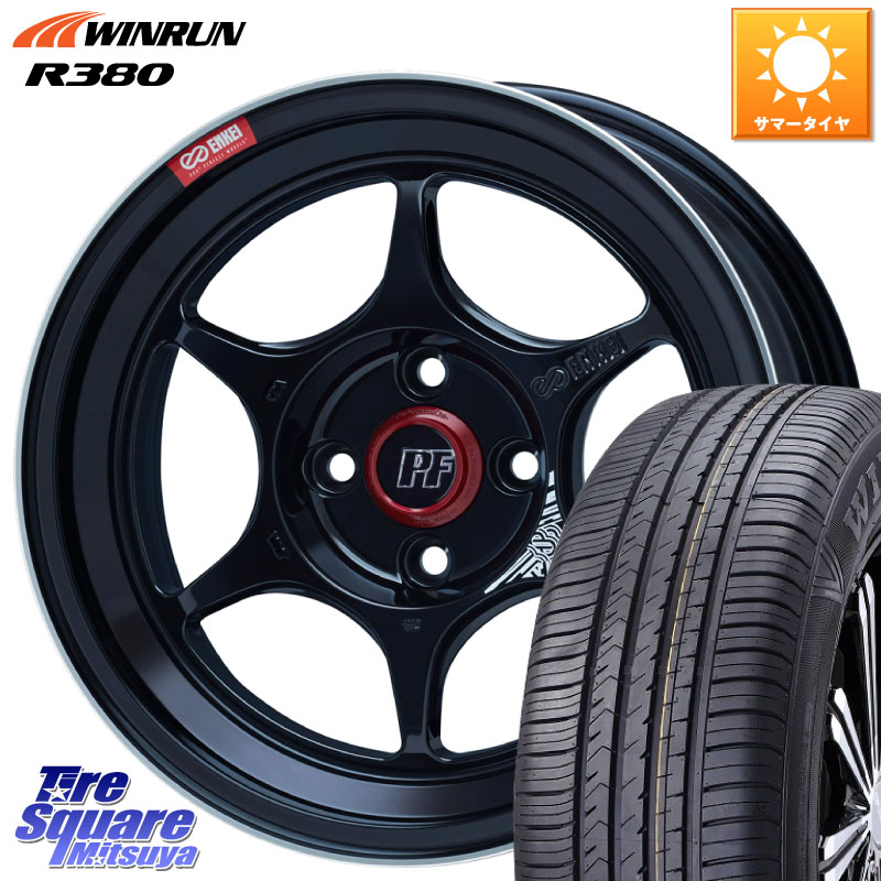 WINRUN R380 サマータイヤ 215/65R16ENKEI エンケイ PerformanceLine PF06 BK ホイール 16インチ 16X6.5J 38 4穴 100 ロッキー ガソリン車 4穴 ライズ ガソリン車 4穴|タイヤスクエアミツヤ