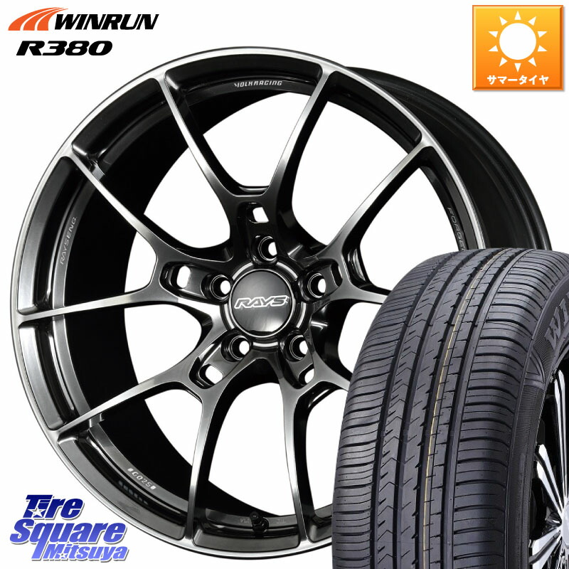 RAYS 【欠品次回10~11月】 G025 VOLK RACING 鍛造 ホイール 18インチ 18 X 8.0J +45 5穴 114.3 WINRUN R380 サマータイヤ 235/60R18 CX-60 CX-80