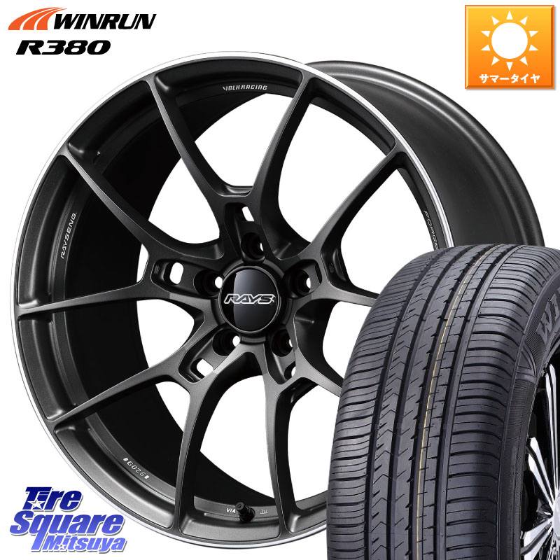 WINRUN R380 サマータイヤ 235/60R18RAYS 【欠品次回3~4月】 G025 VOLK RACING 鍛造 ホイール 18インチ 18X8.5J 35 5穴 114.3 アウトランダーPHEV|タイヤスクエアミツヤ