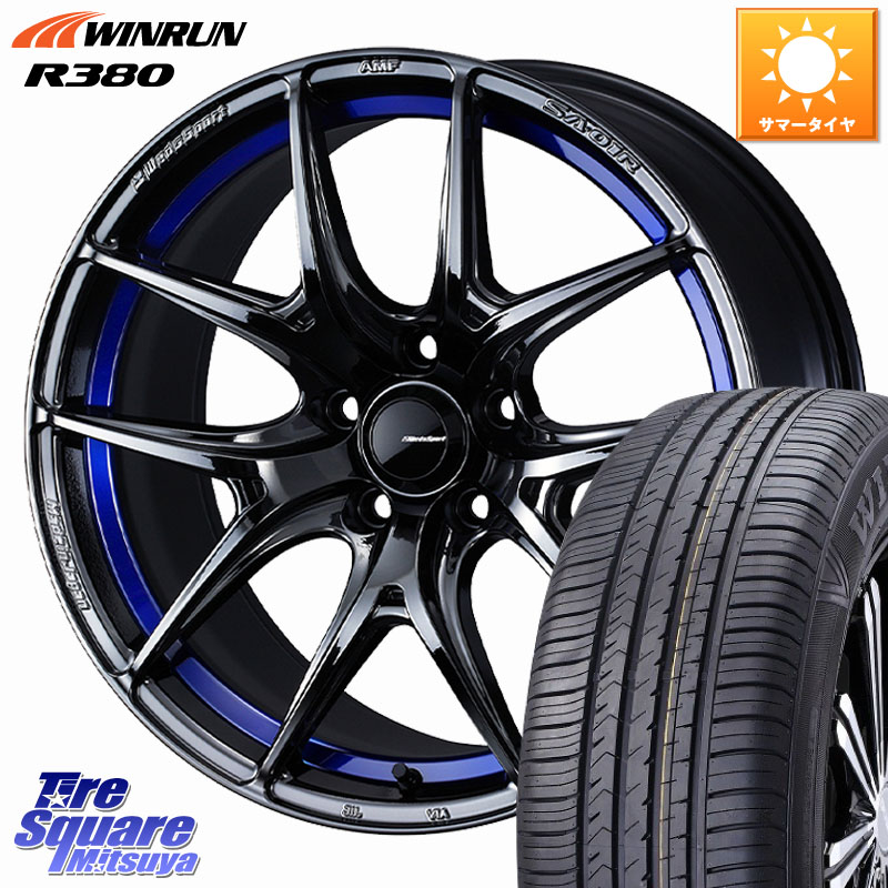 WEDS WedsSport SA-01R ホイール 17インチ ウェッズ スポーツ 17 X 7.5J +45 5穴 114.3 WINRUN R380 サマータイヤ 225/60R17 30系アルファード 30系ヴェルファイア SL系フォレスター SK系フォレスター