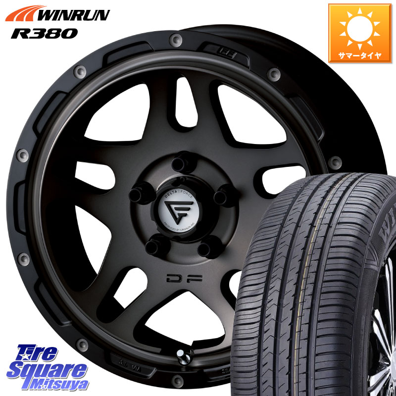 DELTA FORCE OVERLANDER ホイール 17インチ 17 X 7.0J +32 5穴 114.3 WINRUN R380 サマータイヤ 215/60R17 20系アルファード