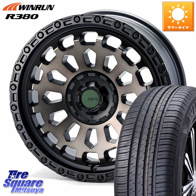 WINRUN R380 サマータイヤ 215/60R174X4エンジニアリング Air/G VULCAN GHOST ホイール 17インチ 17X7.0J 35 5穴 114.3 カローラクロス 20系アルファード ヴェルファイア UX レクサス｜タイヤスクエアミツヤ