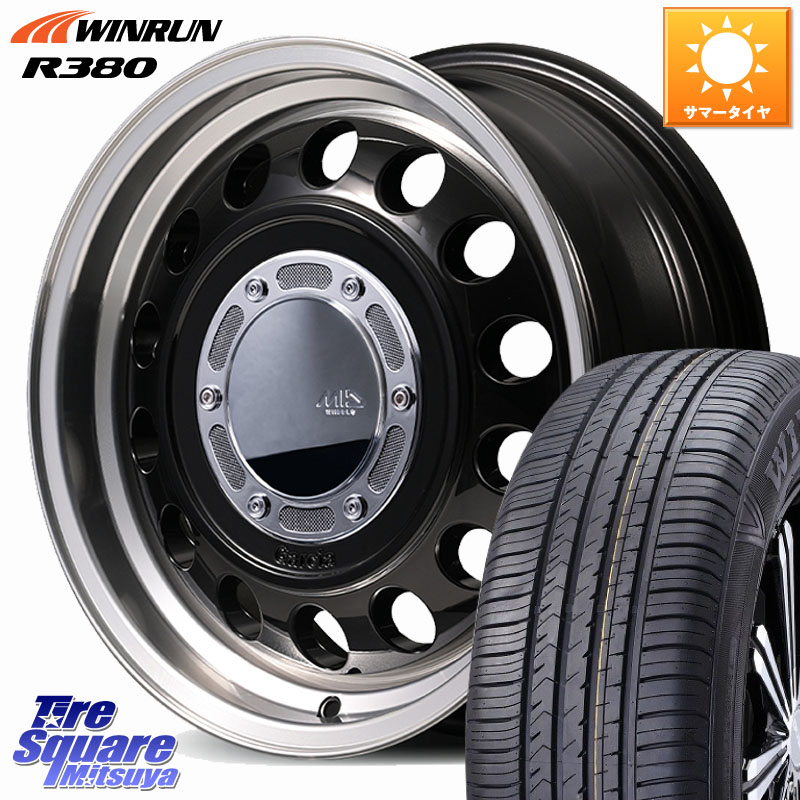 MANARAY MID GARCIA CISCO Type2 ホイール 16インチ 16 X 6.5J(RENAUT KANGOO KW) +40 5穴 108 WINRUN R380 サマータイヤ 205/60R16 ルノー カングービボップ KW系