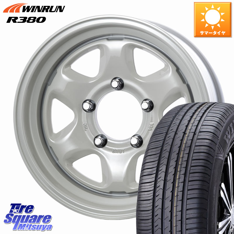 BRUT ブルート BR-44 BR44 ホイール 16インチ 16 X 6.5J +0 5穴 139.7 WINRUN R380 サマータイヤ 215/65R16 ジムニー専用(要オーバーフェンダー等) ジムニ－シエラ・ノマド(カスタム)