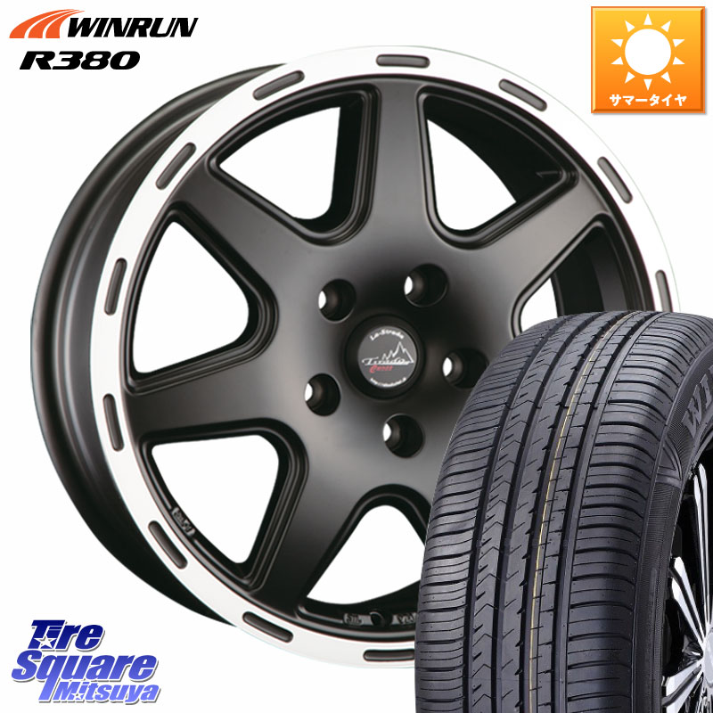 阿部商会 TIRADO CROSS ホイール 17インチ 17 X 7.0J(US) +35 5穴 110 WINRUN R380 サマータイヤ 215/60R17