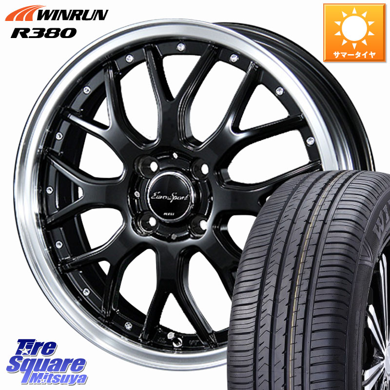 BLEST EuroSport Type815 ホイール 16インチ 16 X 6.0J +40 4穴 100 WINRUN R380 サマータイヤ 215/65R16