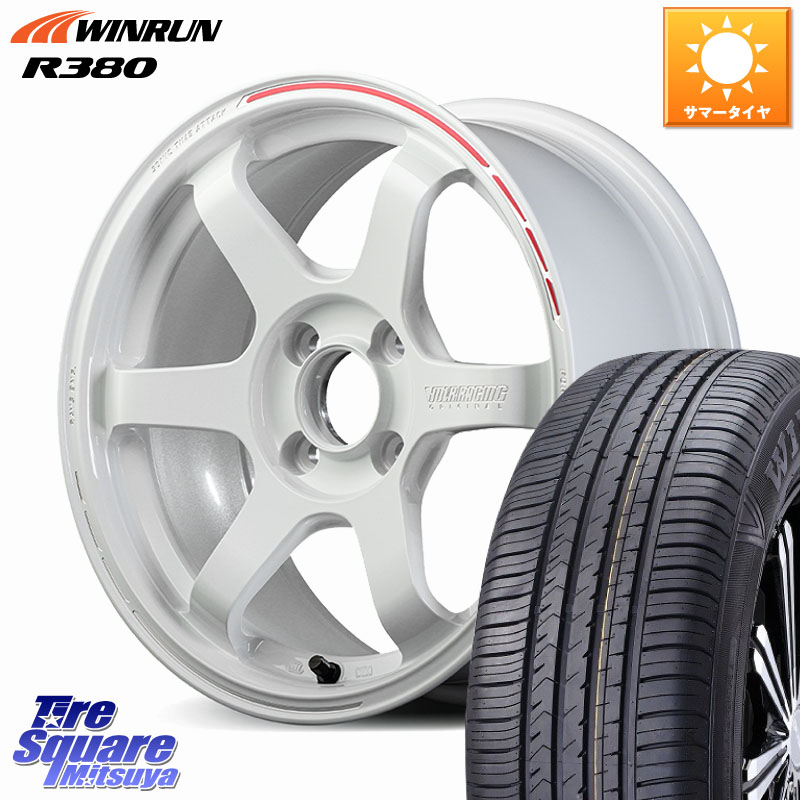 WINRUN R380 サマータイヤ 185/65R15RAYS 【欠品次回3~4月】 TE37 SONIC TIME ATTACK EDITION 鍛造 ホイール 15インチ 15X6.5J 37 4穴 100 イスト ist｜タイヤスクエアミツヤ