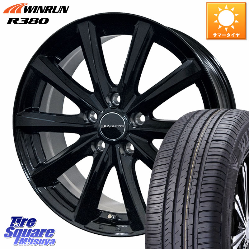 WINRUN R380 サマータイヤ 225/60R18コスミック DIAVOLETTO D.TEN M14球面座ボルト専用 ホイール 18インチ 18X7.0J(M14B) 40 5穴 114.3 クラウンクロスオーバー|タイヤスクエアミツヤ