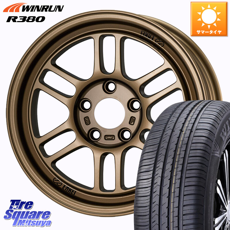 WINRUN R380 サマータイヤ 205/65R16KYOHO エンケイ オールロード RPT1 マットブロンズ 16X7.0J 38 5穴 114.3 70系カムリ エスティマ HS レクサス ティアナ 日産 ES レクサス｜タイヤスクエアミツヤ