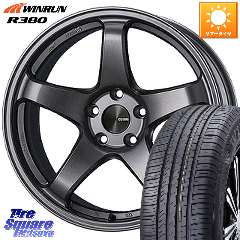WINRUN R380 サマータイヤ 195/60R16ENKEI エンケイ PerformanceLine PF05 DS 16インチ 16X6.5J 38 5穴 100 イスト ist｜タイヤスクエアミツヤ