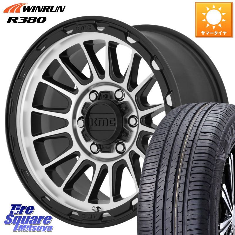 KMC KM542 Impact Machined ホイール 17インチ 17 X 8.0J +35 5穴 114.3 WINRUN R380 サマータイヤ 225/60R17 30系アルファード 30系ヴェルファイア 107,019円