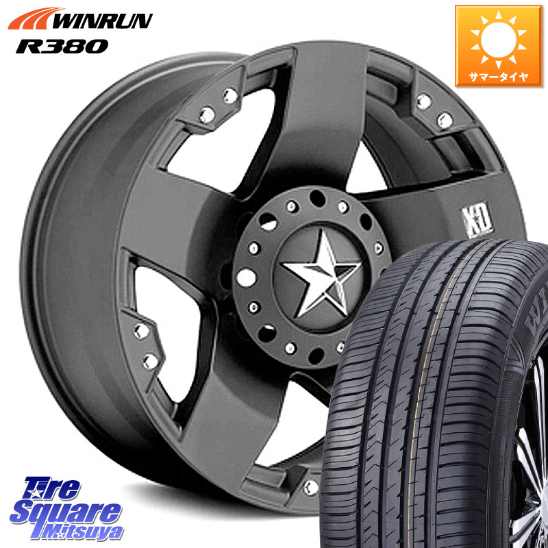KMC XD775ROCKSTAR ホイール 17インチ ロックスター 17 X 8.0J(US) +35 5穴 114.3 WINRUN R380 サマータイヤ 215/60R17