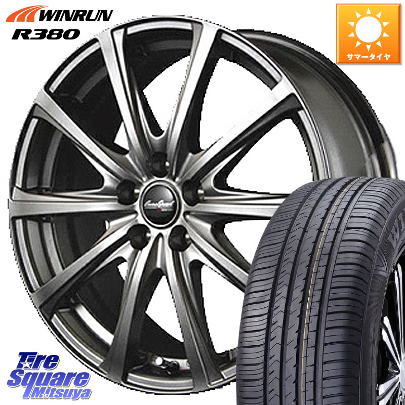 MANARAY ユーロスピード V25 平座仕様(トヨタ車専用) 16インチ MID EuroSpeed 16 X 6.5J +37 5穴 114.3 WINRUN R380 サマータイヤ 205/65R16 ヤリスクロス 10系アルファード 70系カムリ 49,674円