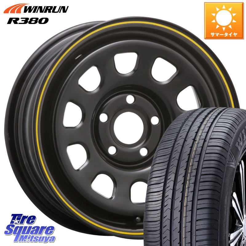 MLJ デイトナ SS DAYTONA YE ホイール 15インチ カングー 15 X 6.0J(RENAUT KANGOO KW) +30 5穴 108 WINRUN R380 サマータイヤ 205/65R15 ルノー カングービボップ KW系